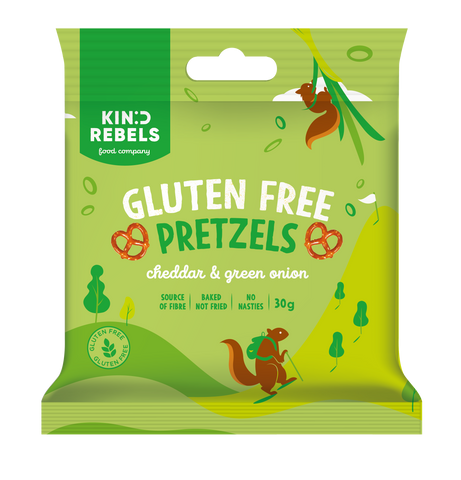 Gluten-Free Pretzels -Cheddar & Green Onion